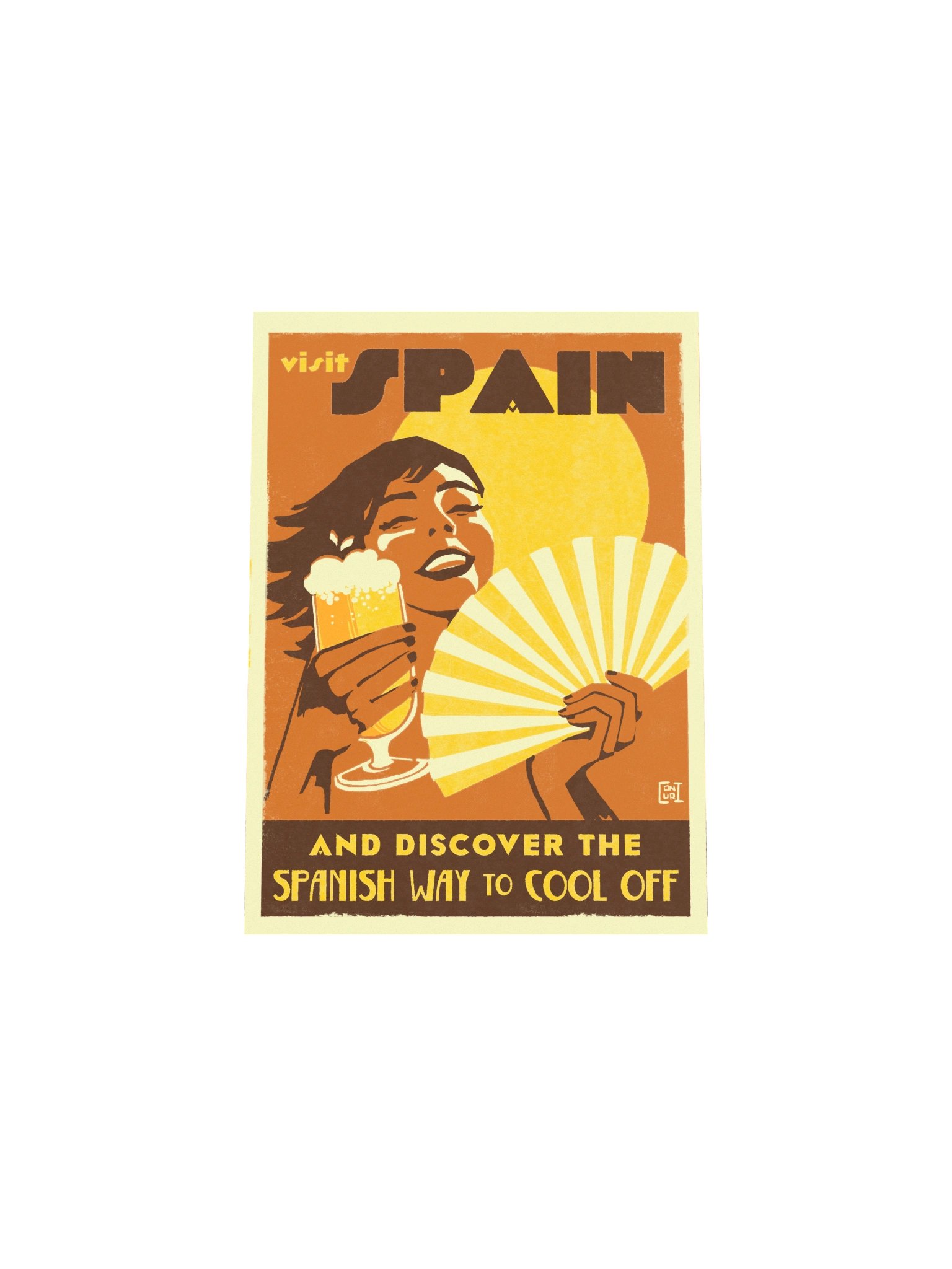 Visit Spain Retro Travel Poster product image (5)