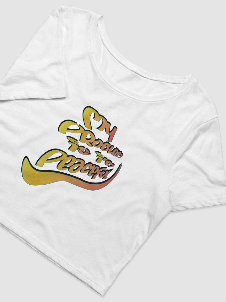 My Problem Is I'm Peaceful - Graffiti - Bella+Canvas Women's Crop Tee product image (2)