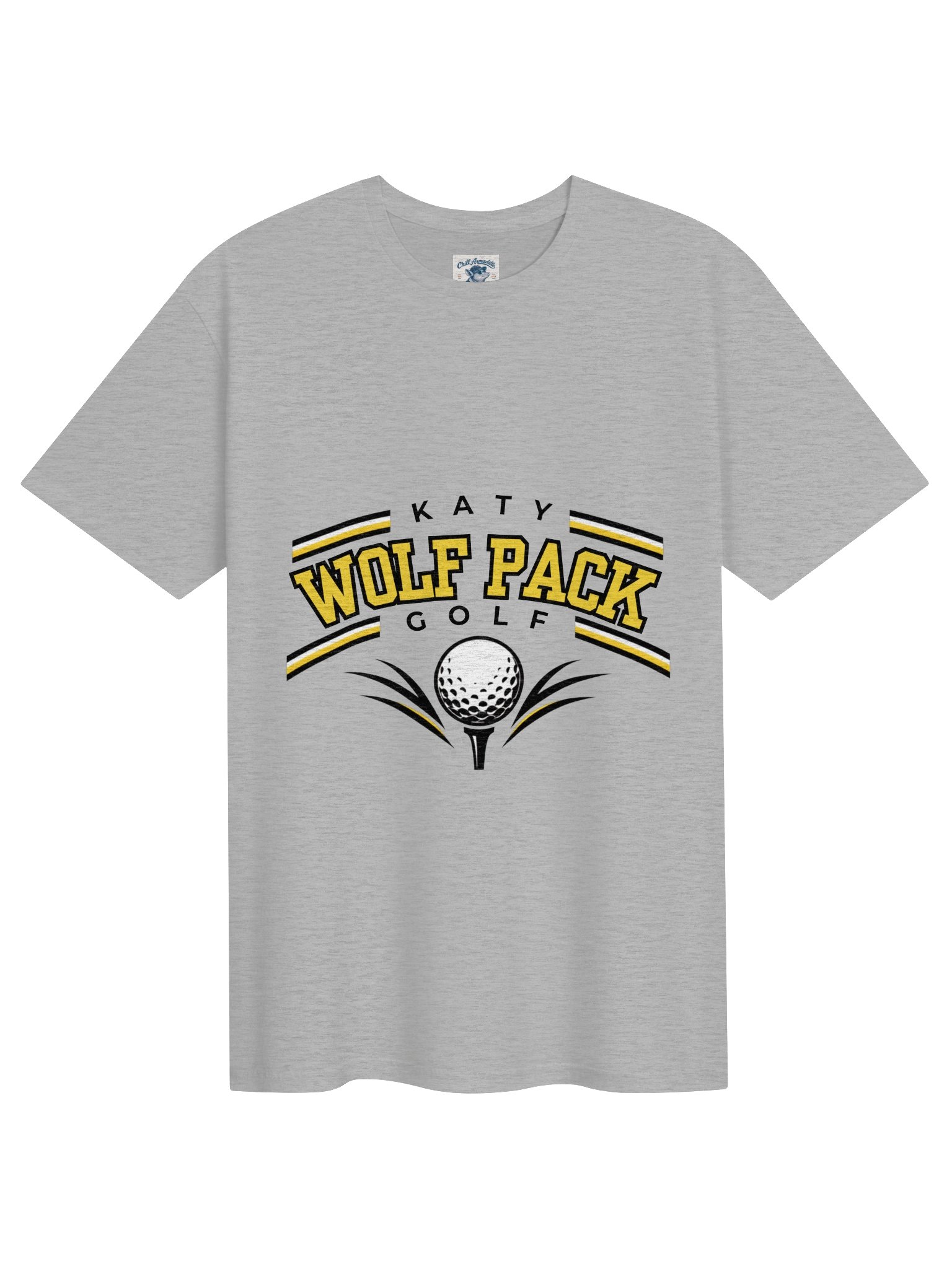 Katy Wolf Pack Golf Wolf Logo Tee (White or Grey) product image (1)