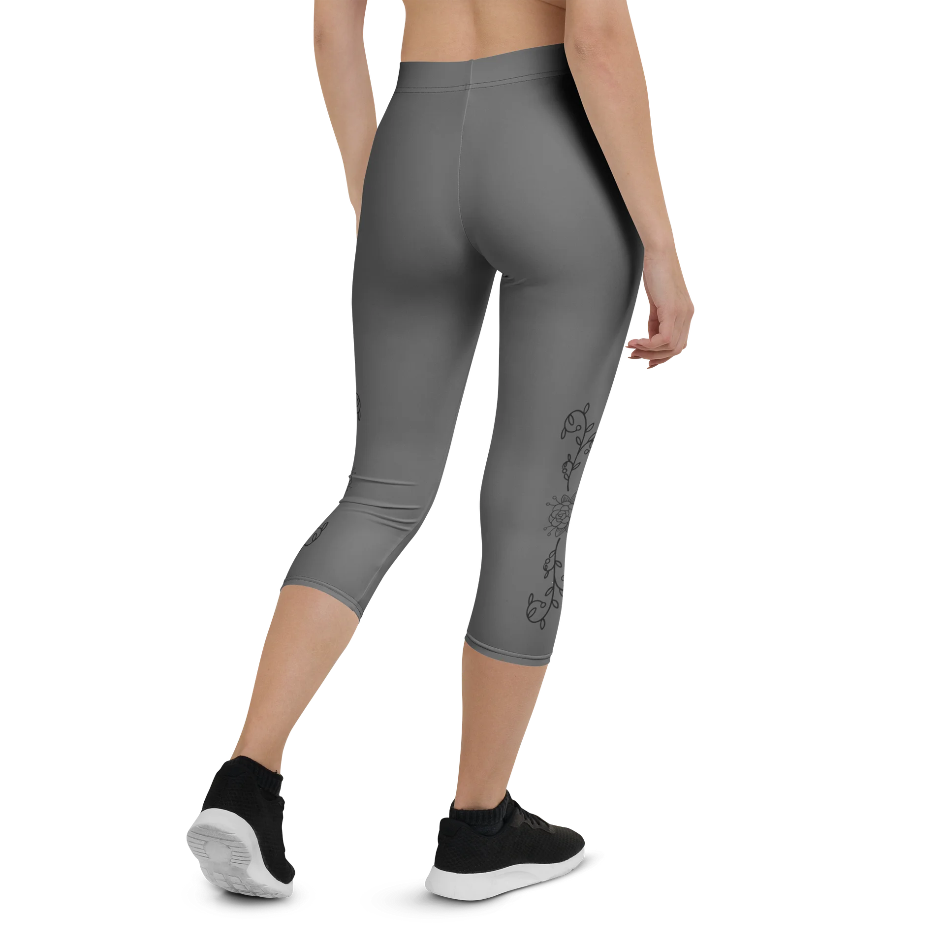 Serenity Pulse – Quiet Bloom Capri Leggings product image (3)
