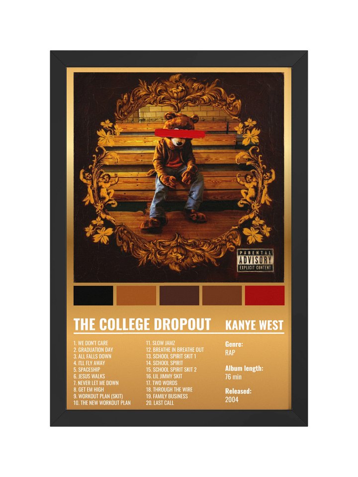 THE COLLEGE DROPOUT "GOLD" product image (1)