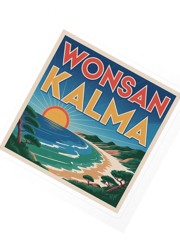 Wonsan Kalma Beach Resort Sticker (Square) — VP.STKR-02 product image (2)