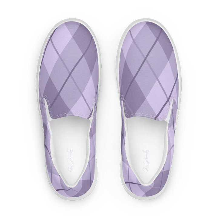 Lilac Argyle Women's Slip-Ons product image (1)