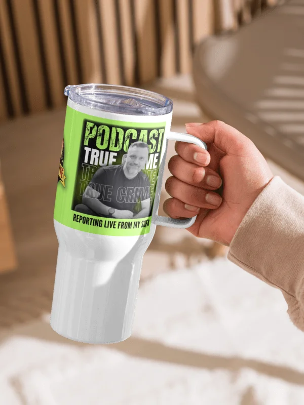Reporting Live From My Sofa Podcast Travel Mug product image (13)