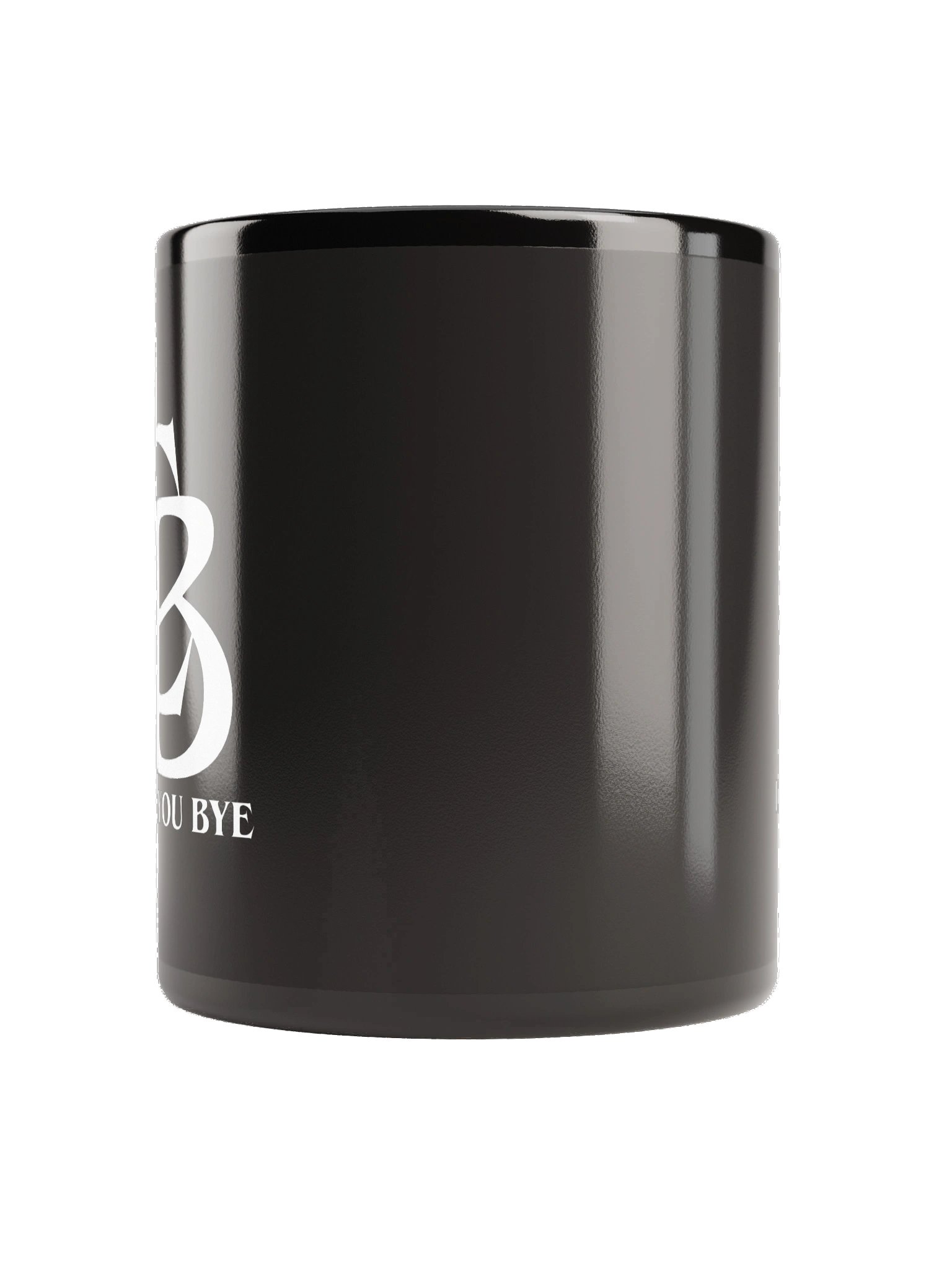 Love You Bye Black Glossy Mug product image (2)