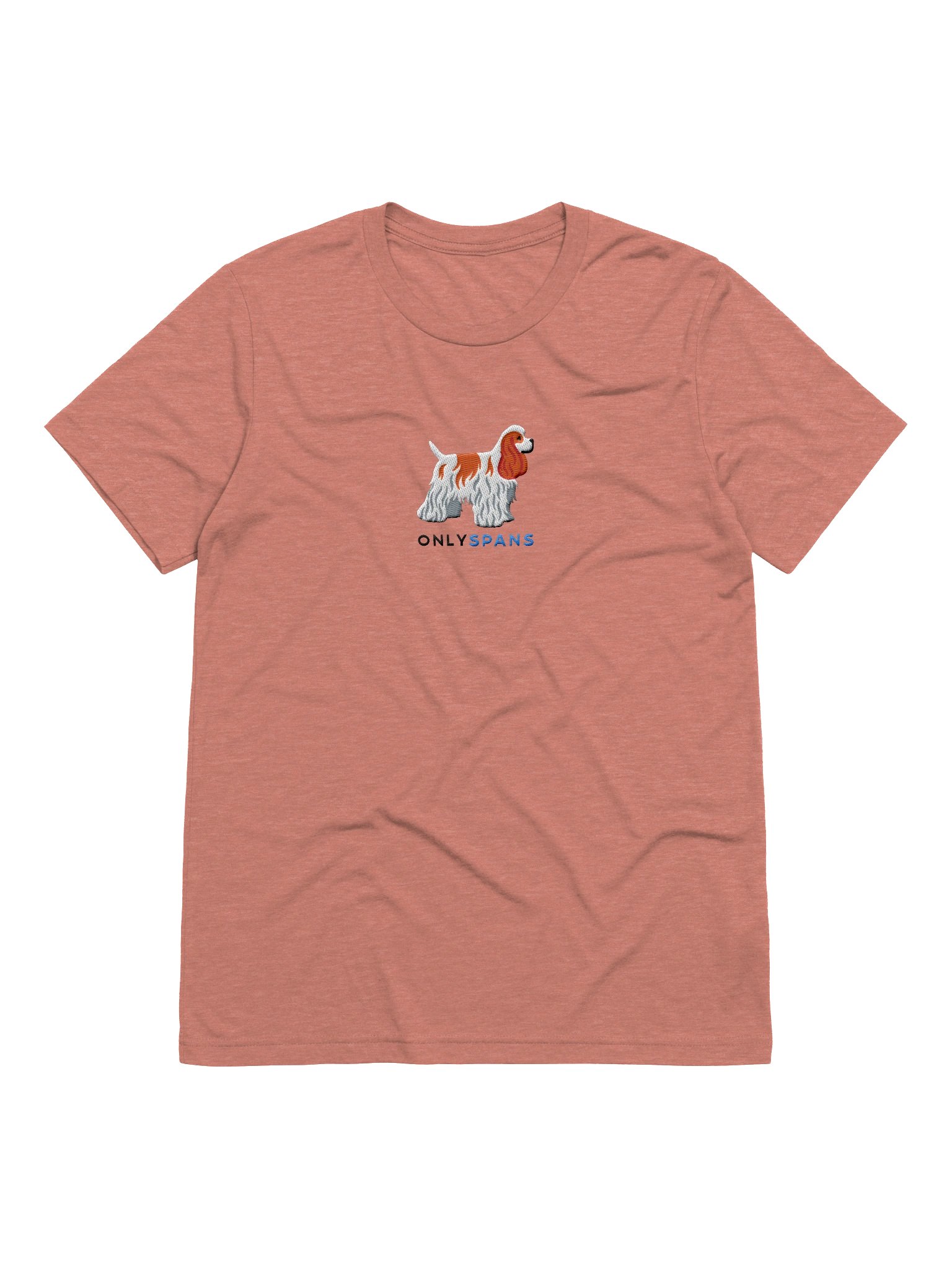 Only Spans T-Shirt(Embroidered) of an American Cocker Spaniel(Red & White) product image (6)