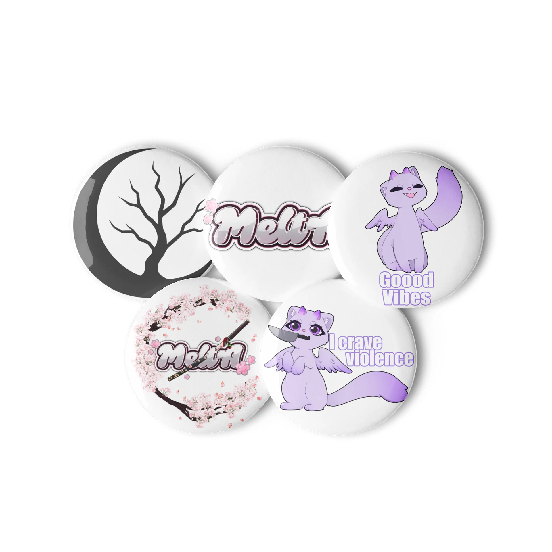 Violent Cravings Pin Button Set product image (3)