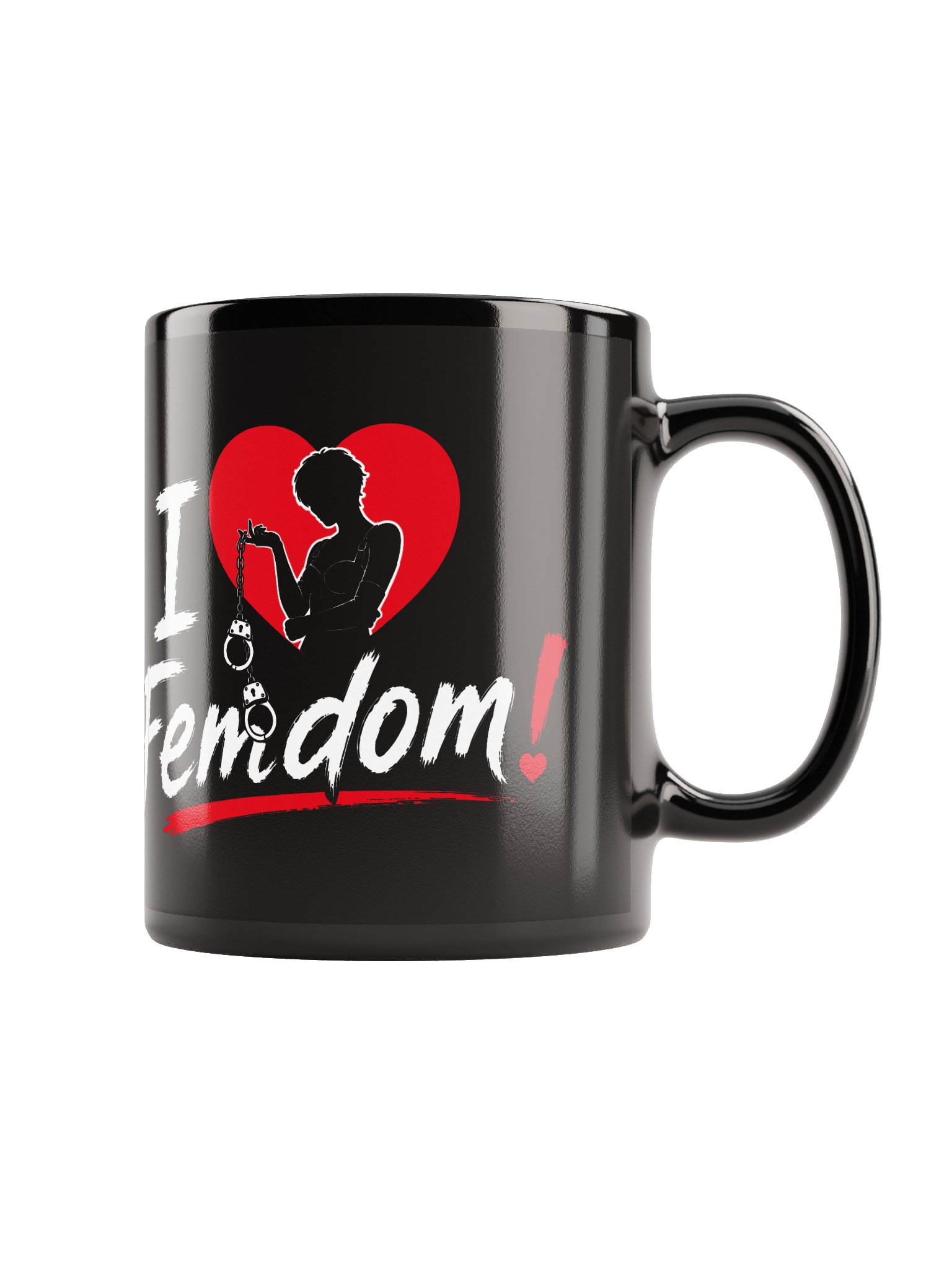 I Love Femdom! – Gothic Heart Coffee Mug product image (5)