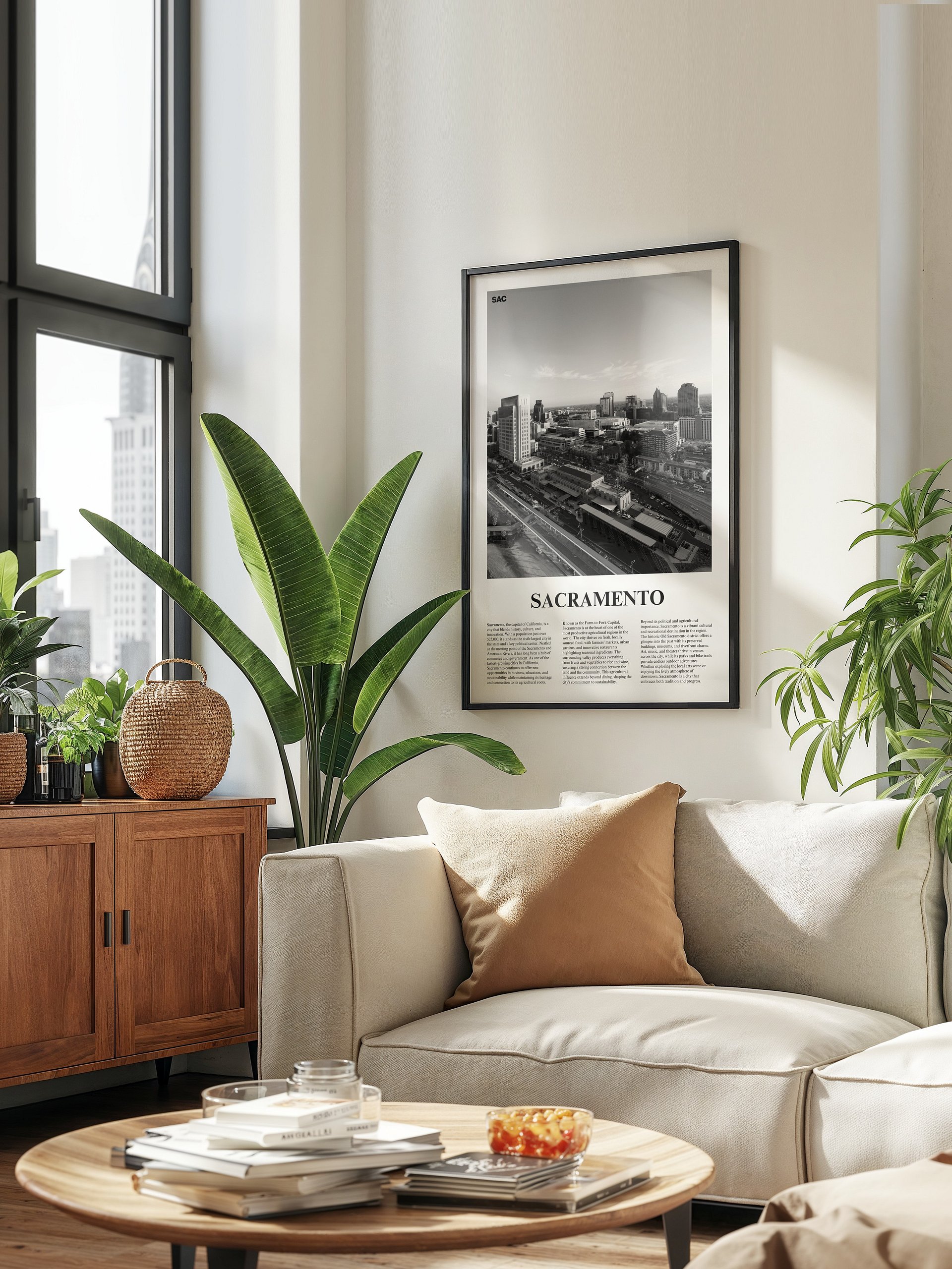 Sacramento 02 Newspaper Poster | Framed product image (3)