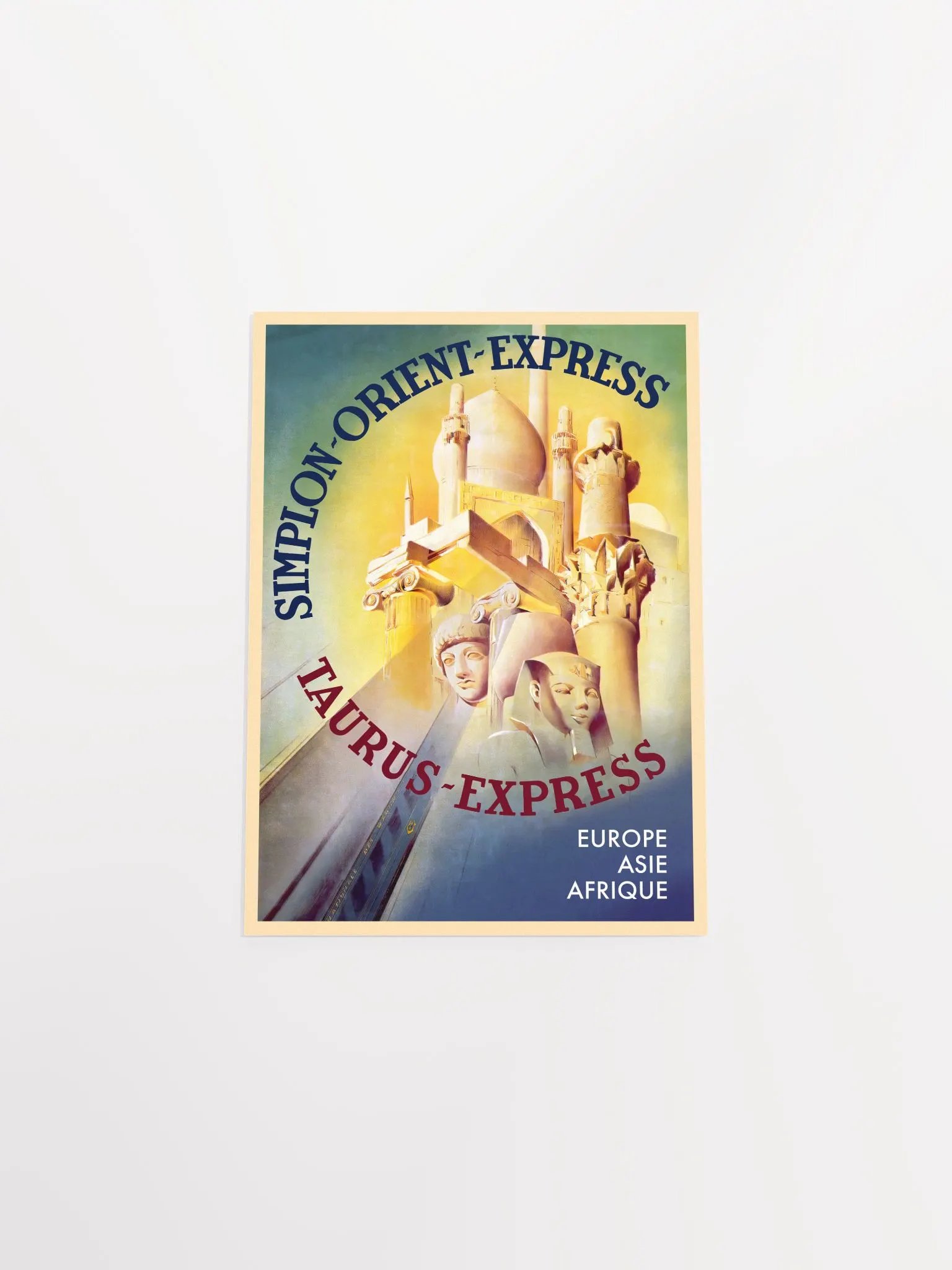 Simplon Orient Express, Taurus Express, Egypt, Turkey — retro vintage travel poster, retro travel art, retro travel wall art product image (9)
