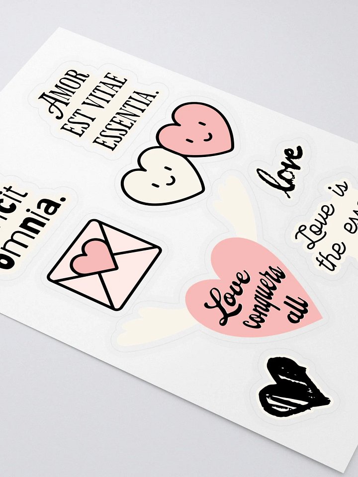 Latin Sayings Love Stickers product image (2)