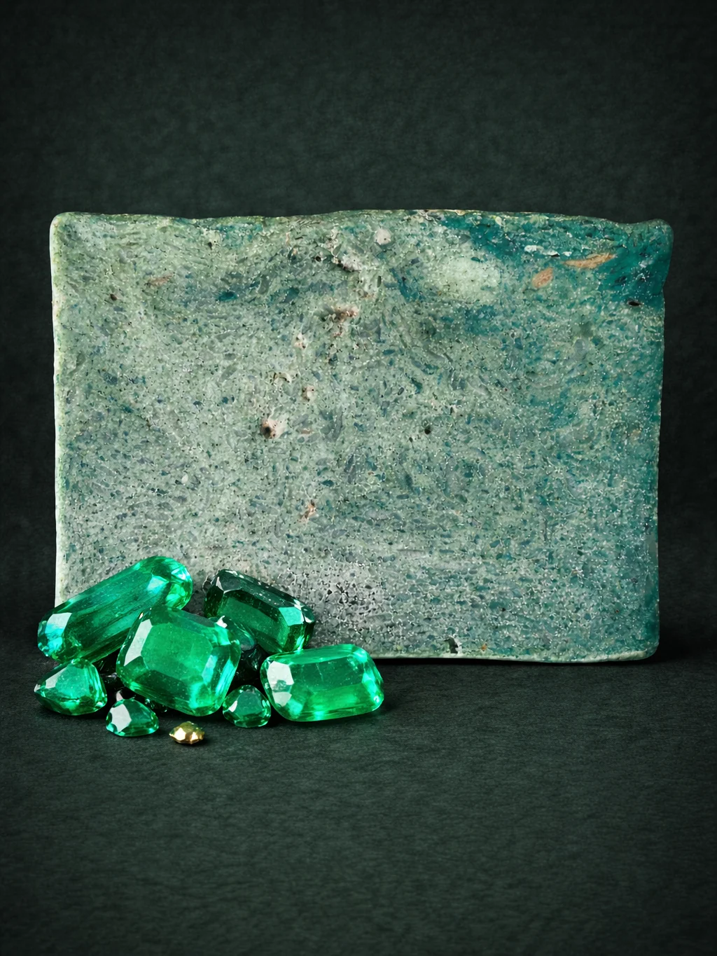 Handmade Green Emerald Soap product image (1)