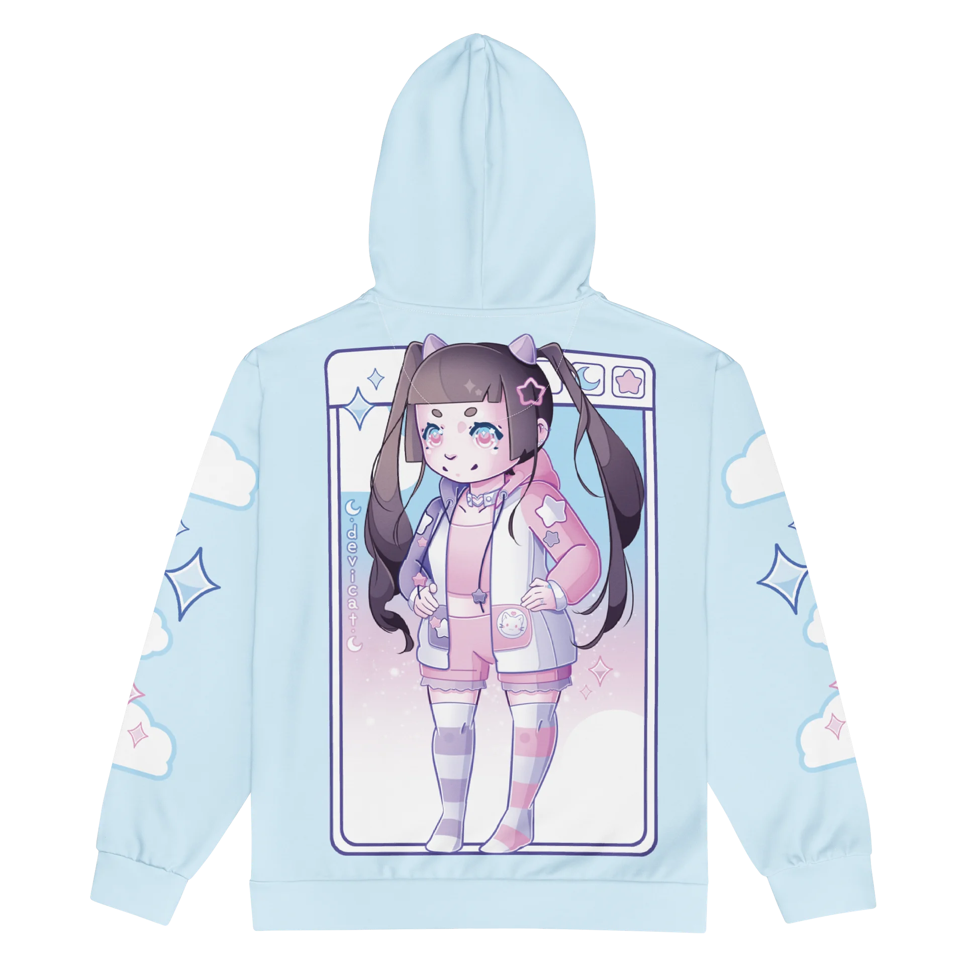 DeviCat Chibi 2026 Zip Hoodie product image (2)