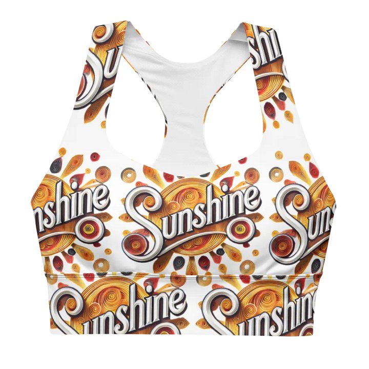 Sunshine Swirl All-Over Sports Bra product image (1)