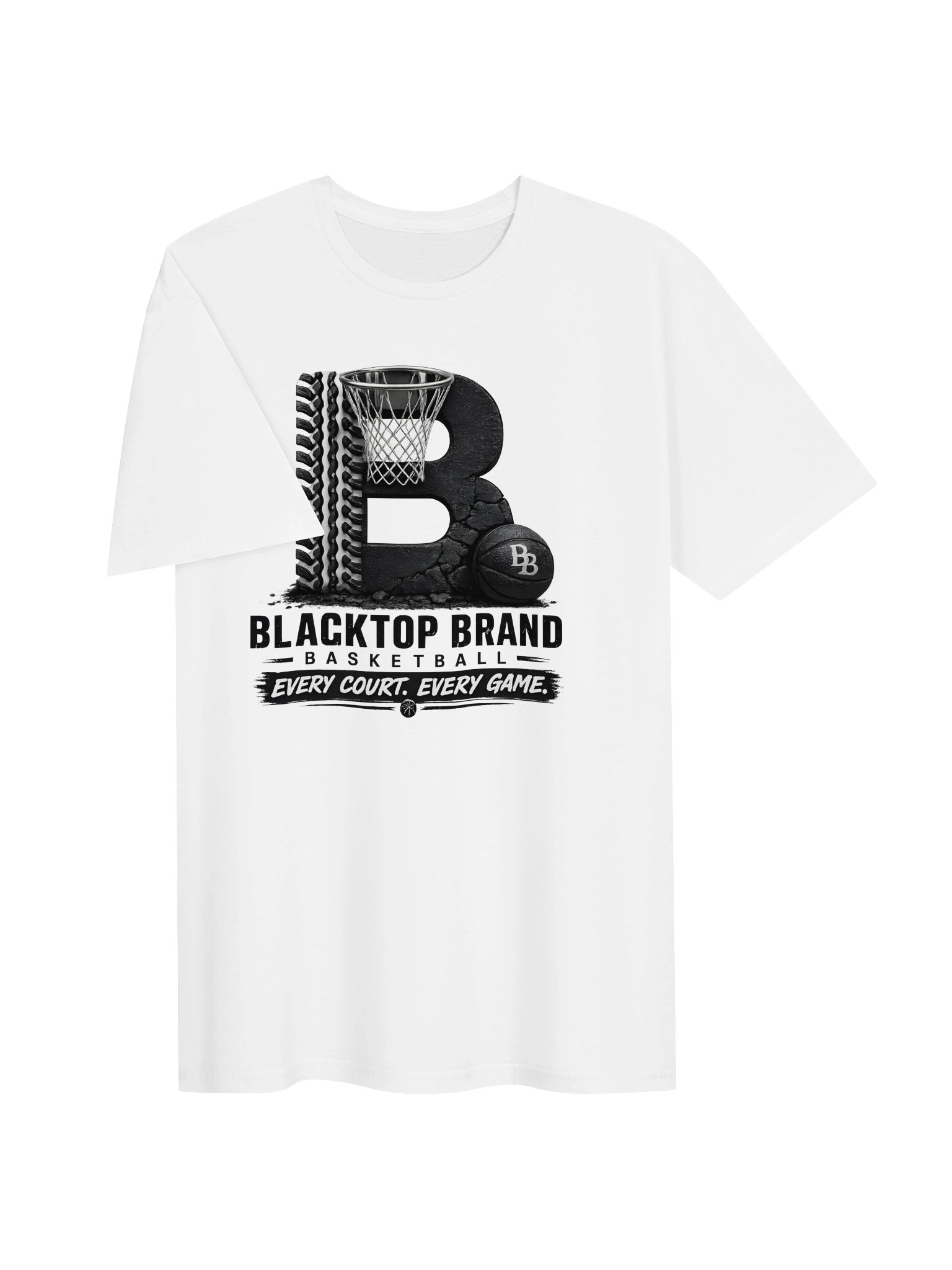 Blacktop Brand Basketball B Logo Tee product image (3)