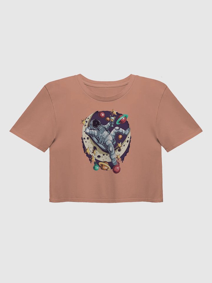 Cosmic Cocktail Women’s Crop Top – Sip in Style, Shine Like the Stars product image (1)