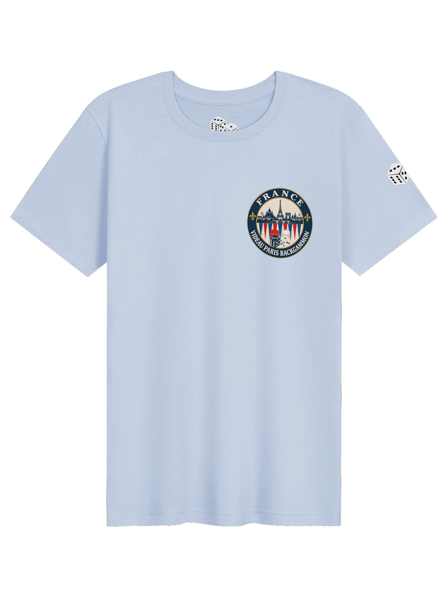 France Paris Backgammon Emblem Tee product image (1)