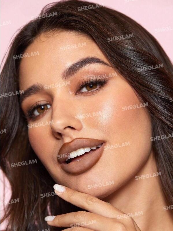 SHEGLAM Glam 101 Lipstick & Liner Duo — Warm Nutmeg | Matte Cream Finish Lip Set | ADLEST product image (3)