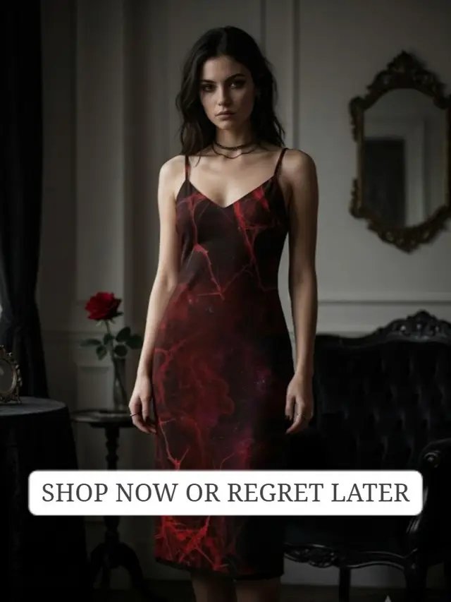 The Villain Era / Dark Romance Hook Some outfits don't just change your look. They change your energy. 🖤✨ For the nights when ordinary isn't an option and you need a dress that matches your dark romance era. 🛒 Shop the dress at the link by DM! #romance #darkhumor #women #gift #datenight 