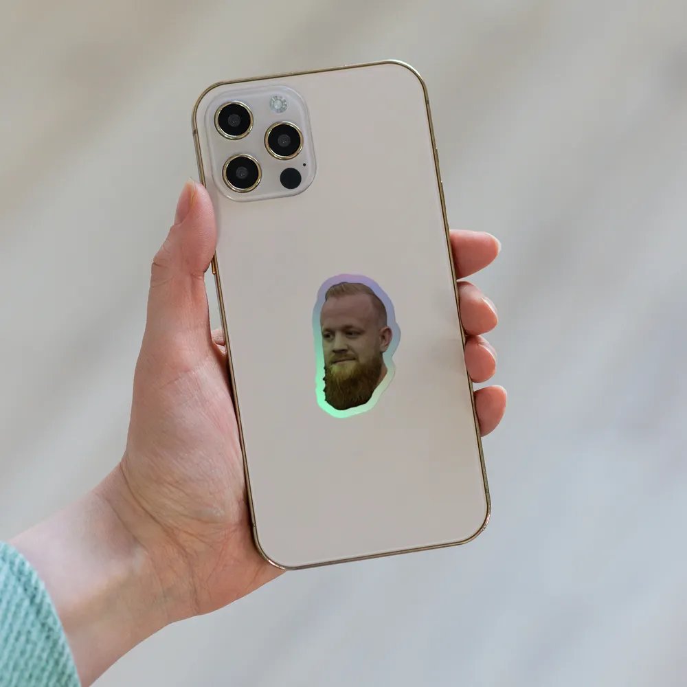 Head sticker (holographic) product image (6)
