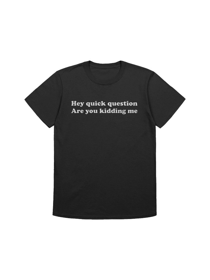 Hey Quick Question Are You Kidding Me Shirt product image (1)