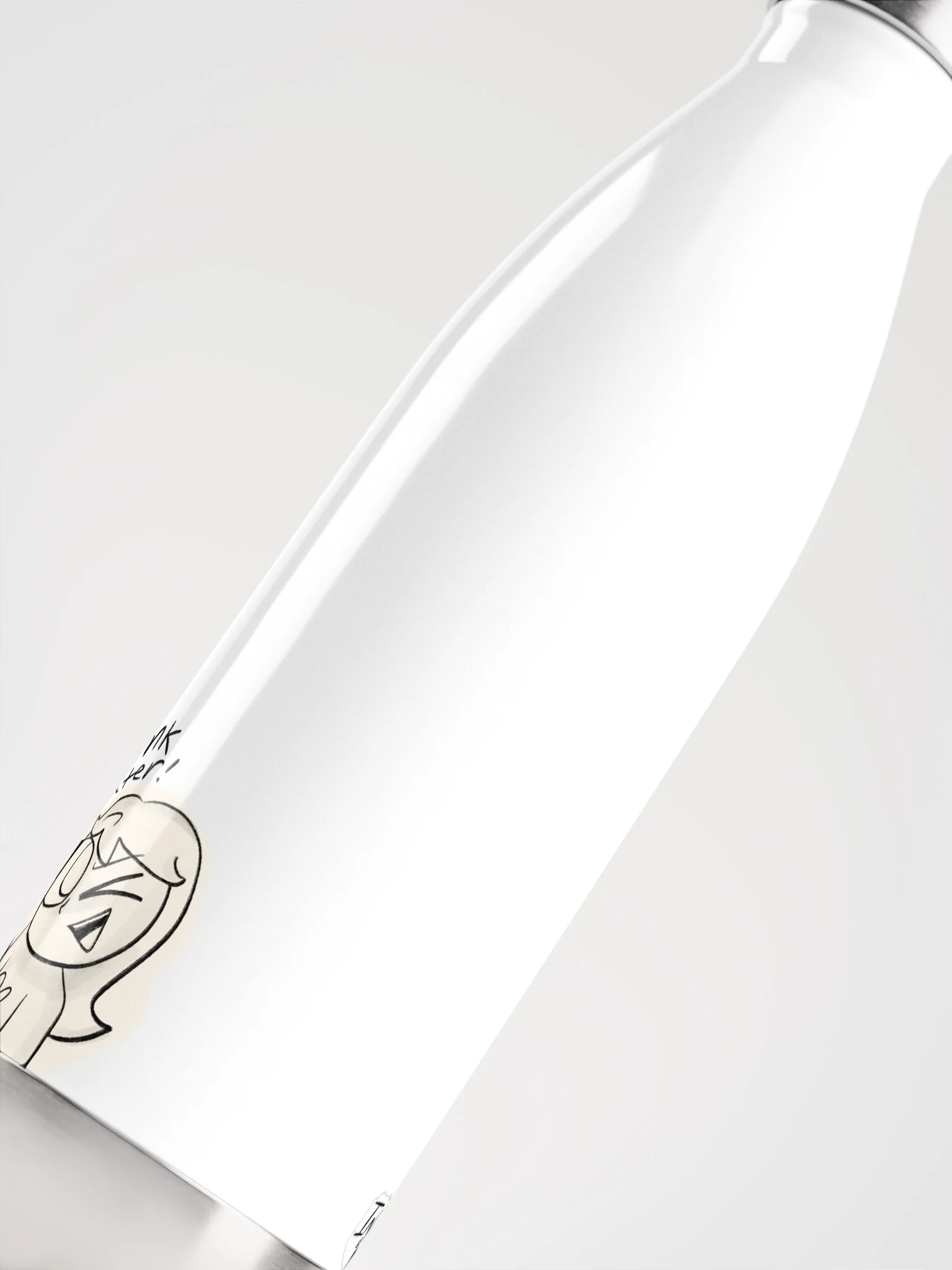 Indy "Drink Water" Water Bottle (White version) product image (5)