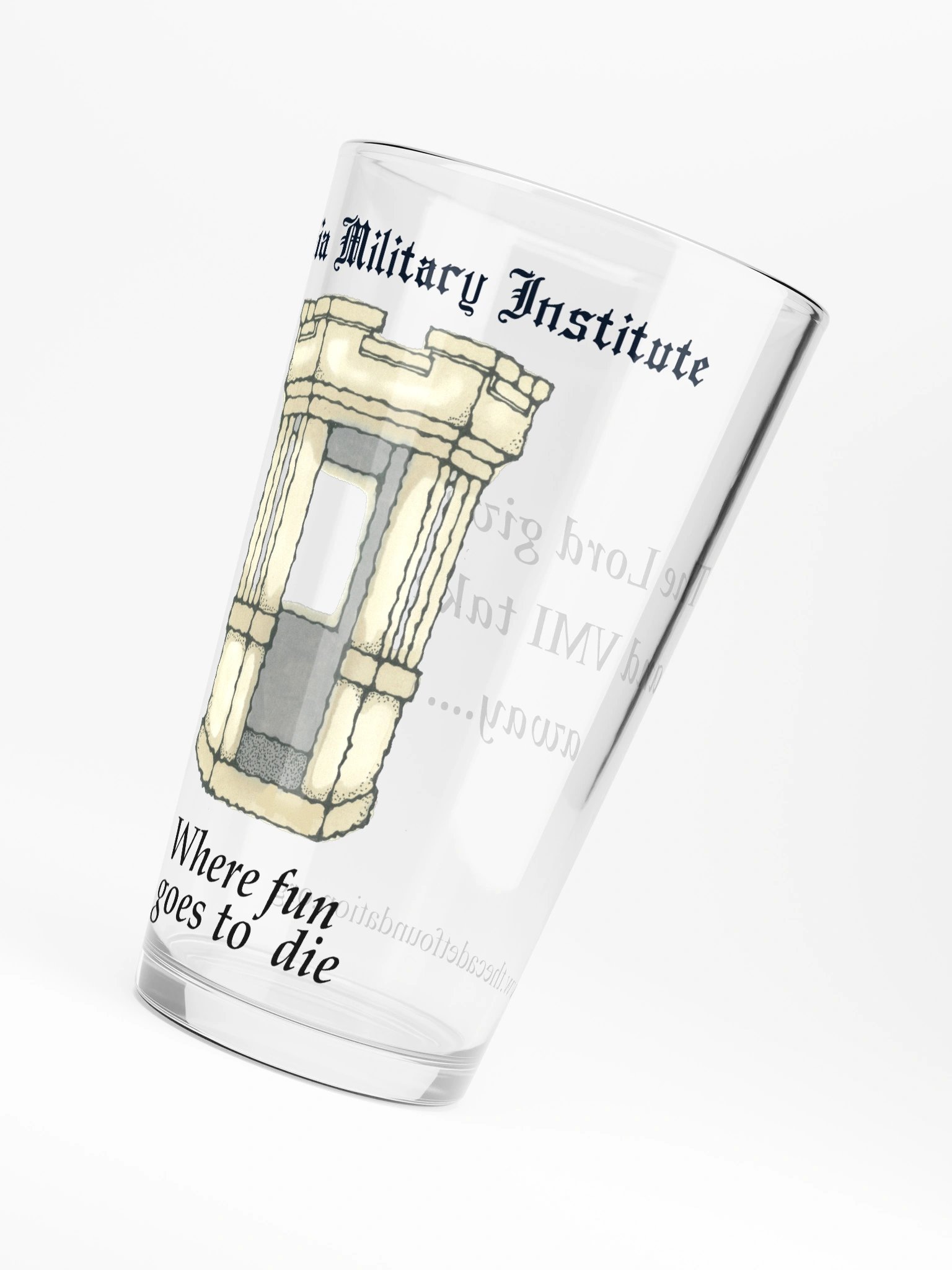 Where Fun Goes to Die Pint Glass product image (3)
