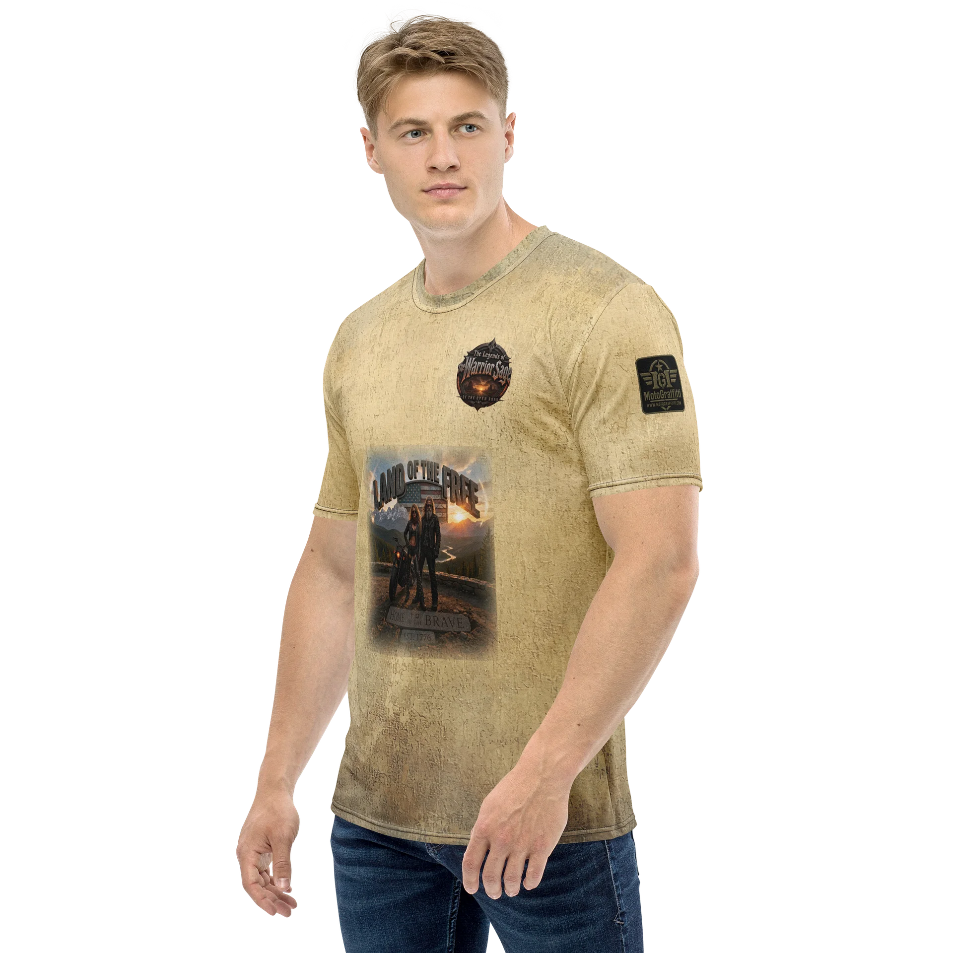 Warrior Sage Land of the Free MötoGraffitti Tee product image (3)