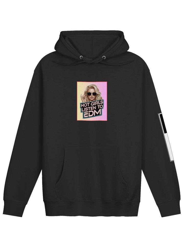 Women "HOT GIRLS LISTEN TO EDM" premium pullover hoodie product image (2)
