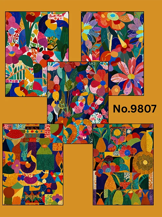 Set of 5 Fantasy Garden Papers No.9087 product image (1)