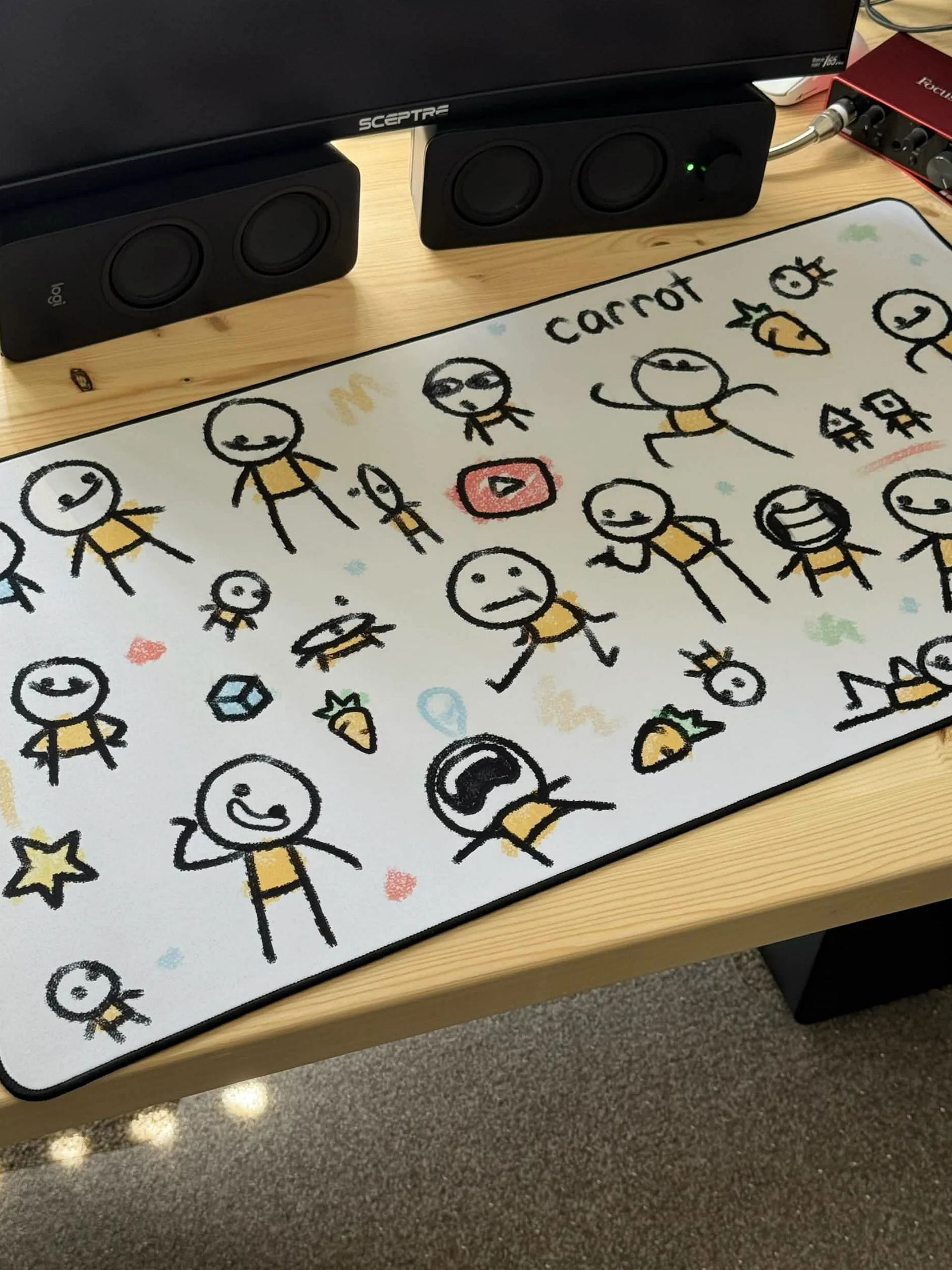 doodle desk mat product image (1)