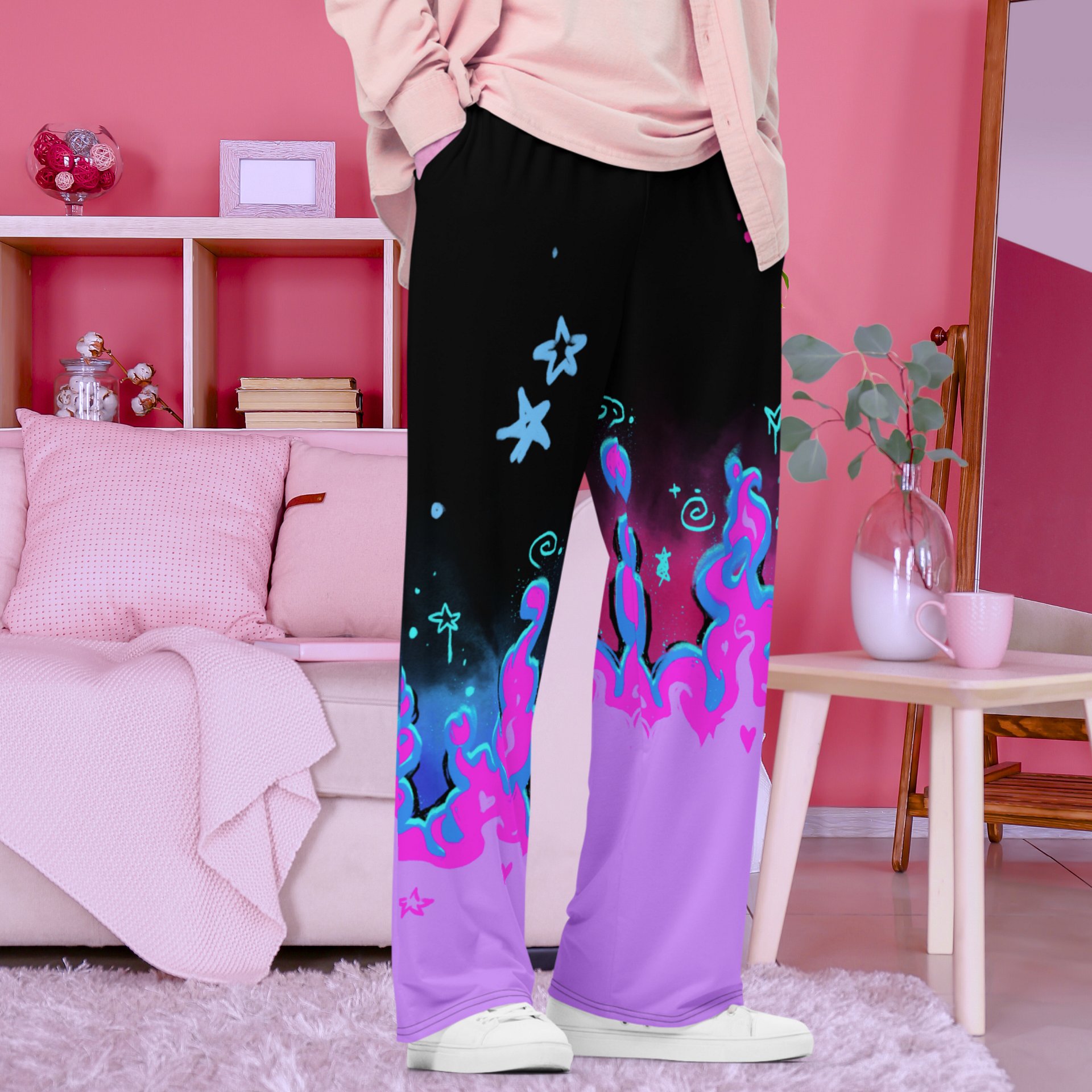 RISE Collection: Subtle Bisexual Pride Phoenix Wide Leg Pants product image (1)