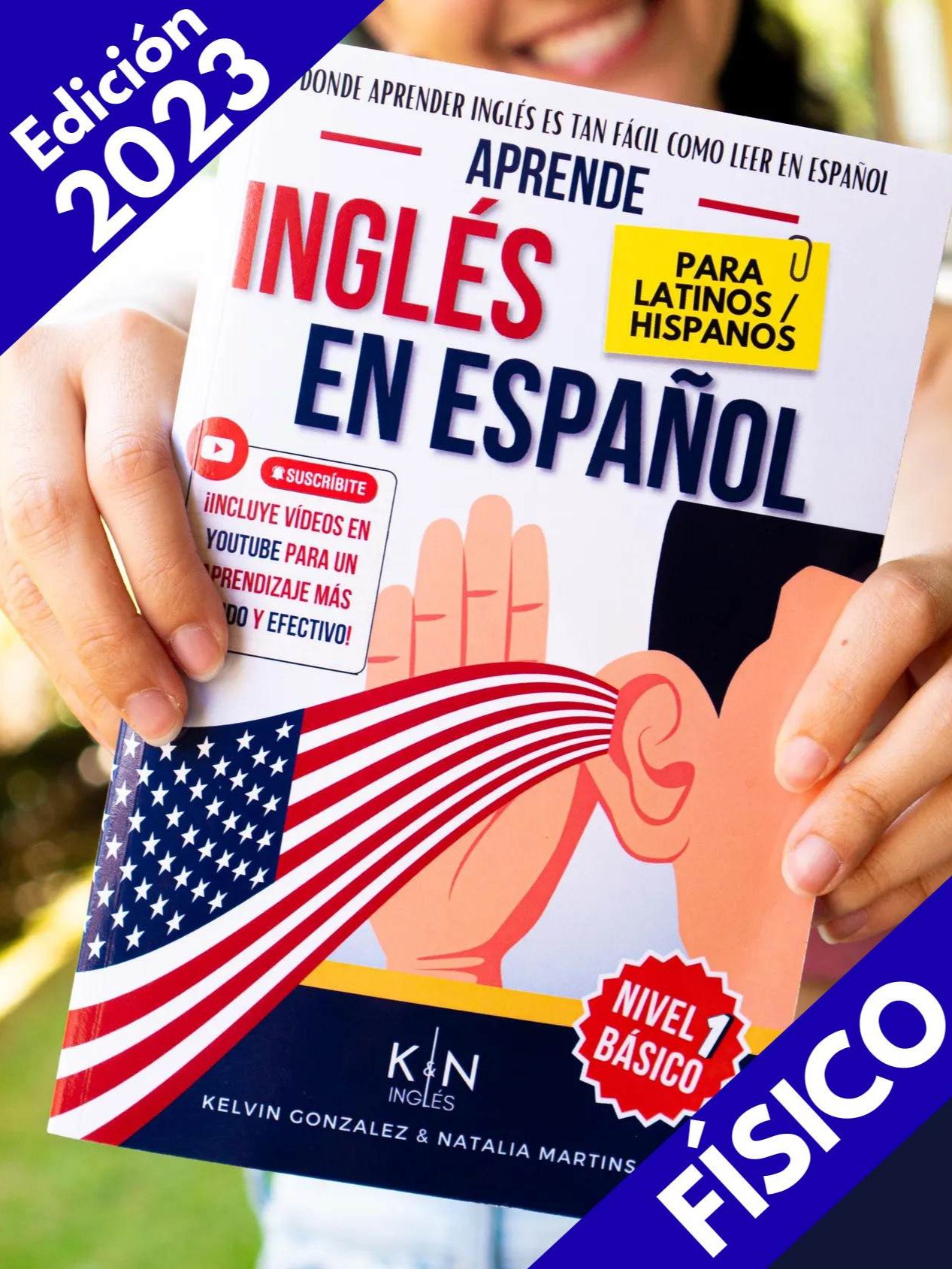 EDICIÓN 2023 Básico nivel 1 - Aprende Inglés con Pronunciación en Español - para latinos / hispanos - KNinglés product image (1)