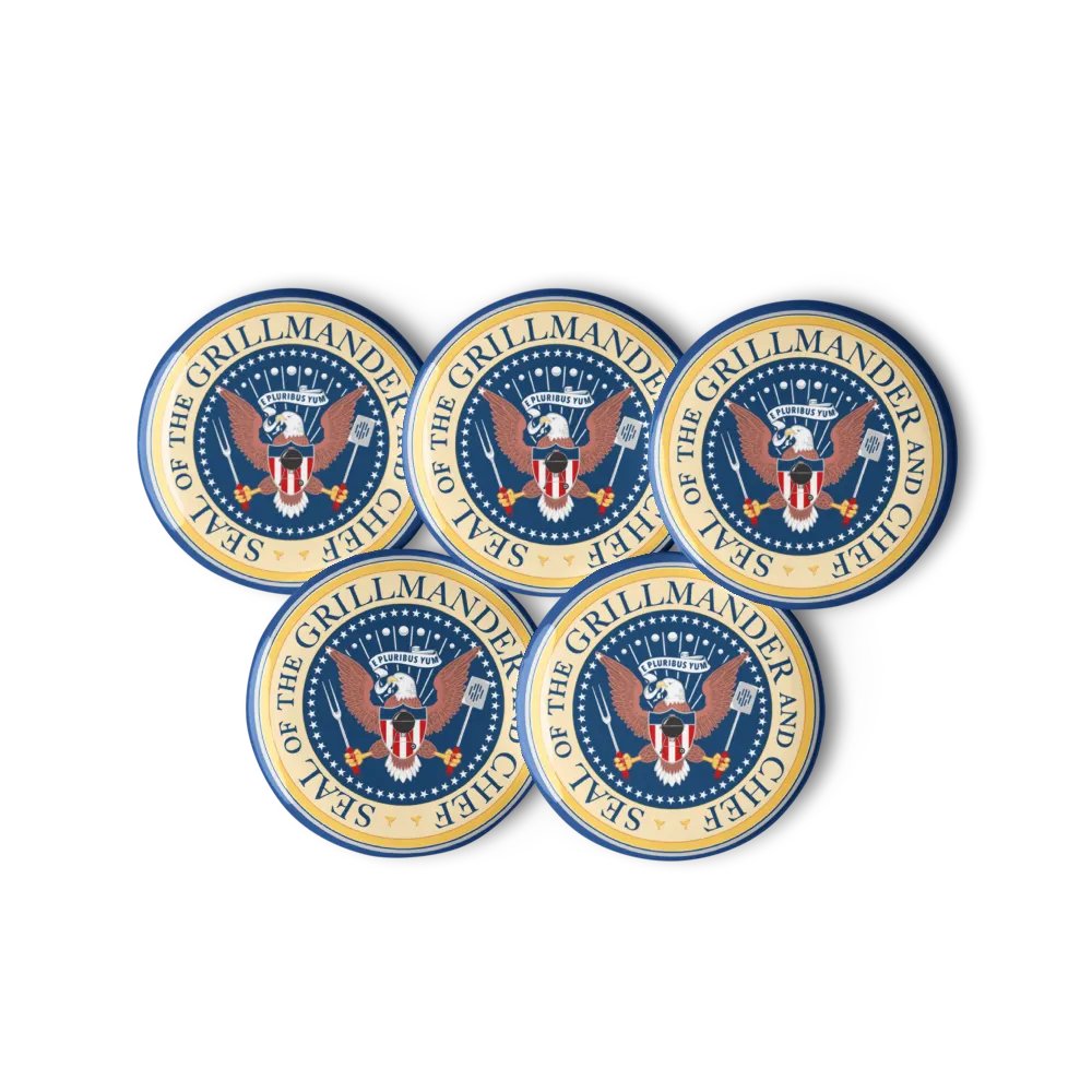 Grillmander and Chef Pin Button Set product image (11)