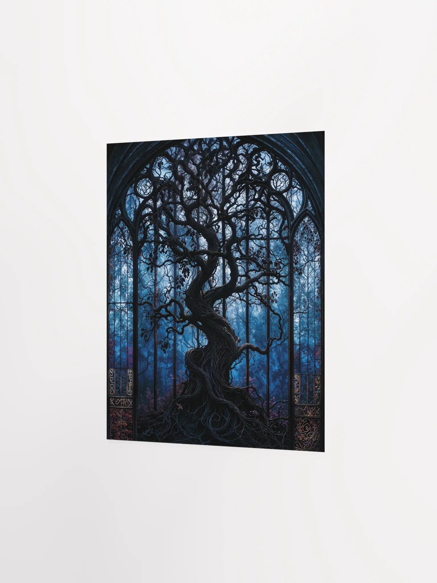 Mystical Tree Stained Glass Poster product image (10)