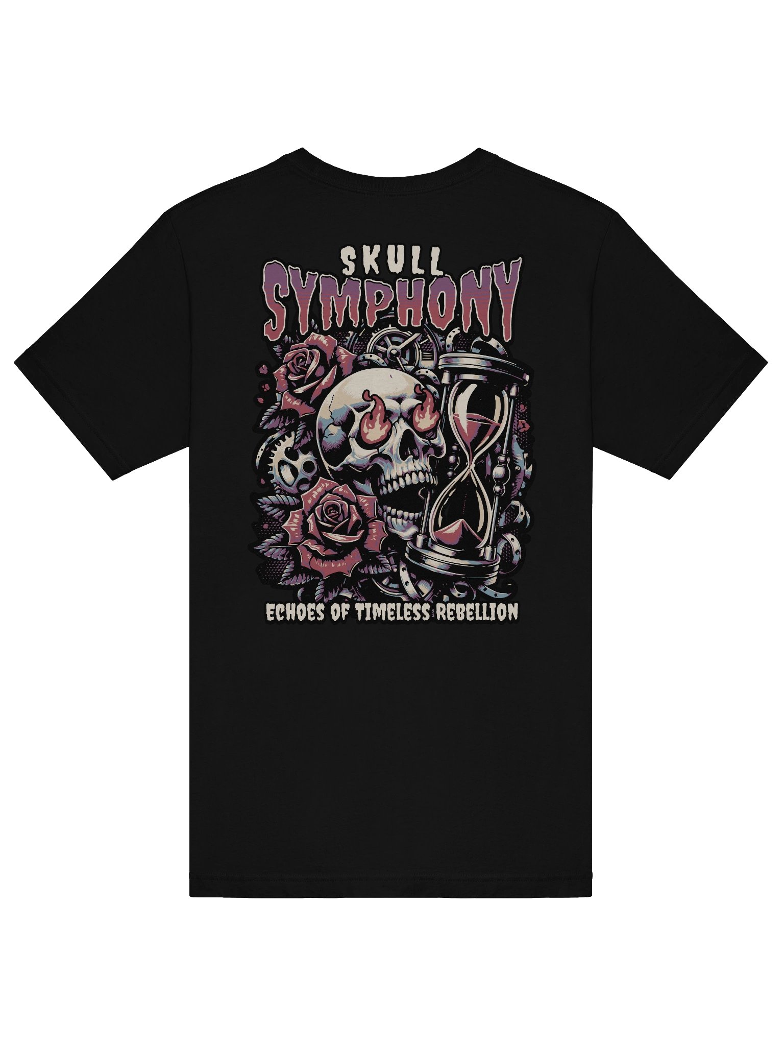 Comfortable and Stylish: The Skull Symphony Graphic Tee product image (6)