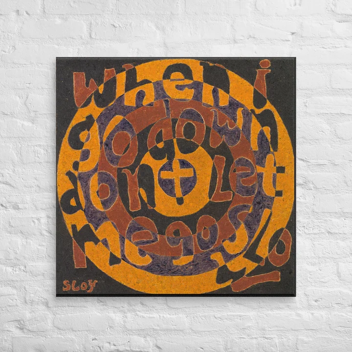 When I Go Down on Canvas (32" x 32") product image (2)