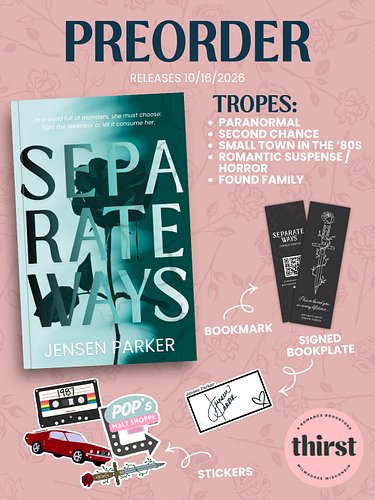 I am excited to partner with @thirstbooks in Milwaukee for Separate Ways!! 📖🩷

Separate Ways releases October 16th!! PREORDER...