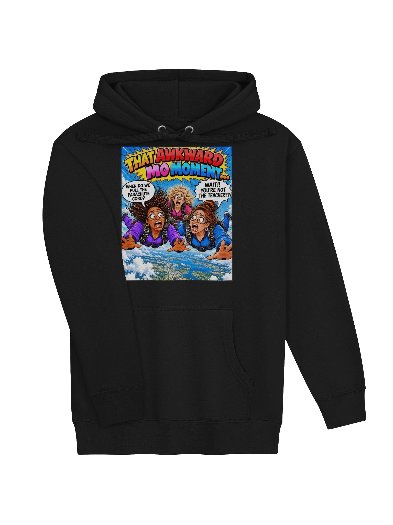 1 Earth Prints Skydiving Ladies Premium Hoodie product image (7)