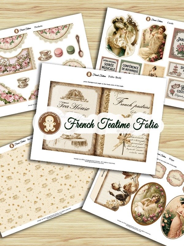 100 French Teatime IMAGES BUNDLE + FREE FOLIO, Tags, Sound track product image (2)
