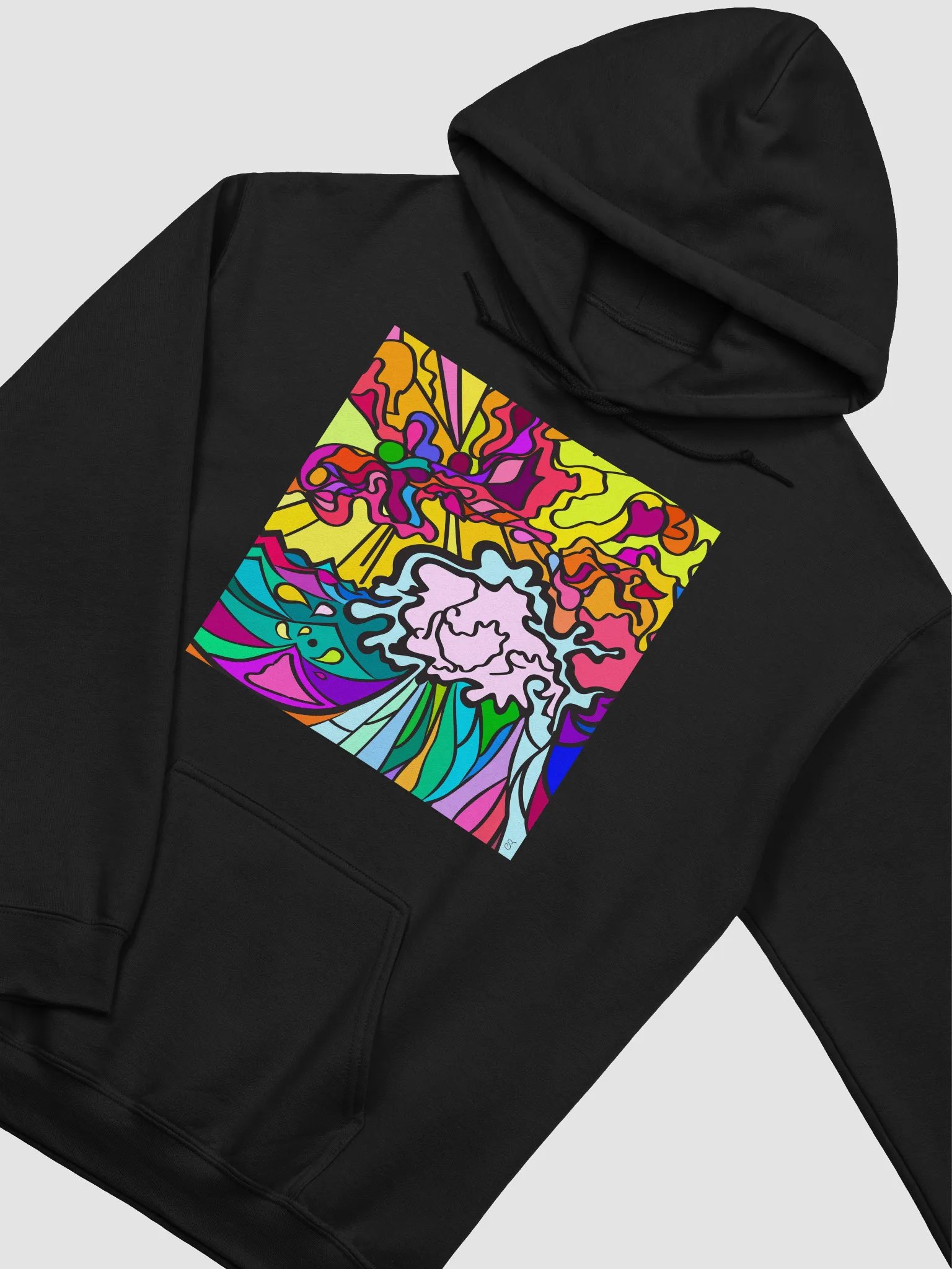 Vibrant Swirls Classic Hoodie - Wave at Sunset product image (35)