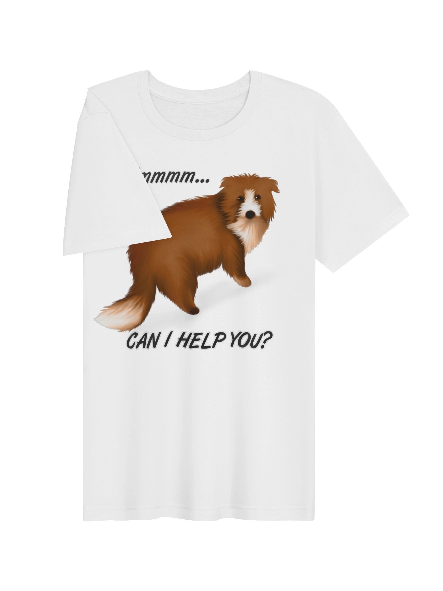 Dog "Ummm... Can I Help You?" T-Shirt. Women's Bella+Canvas Supersoft T-Shirt product image (2)