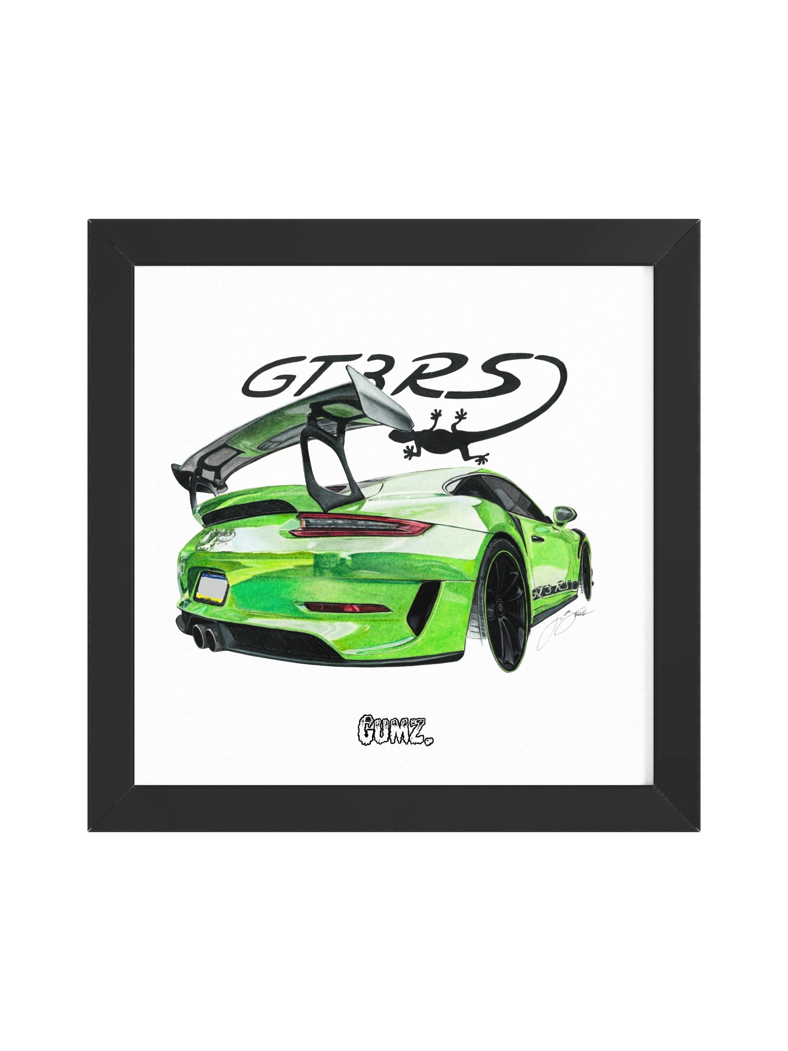 Green Lizard Framed Print product image (3)