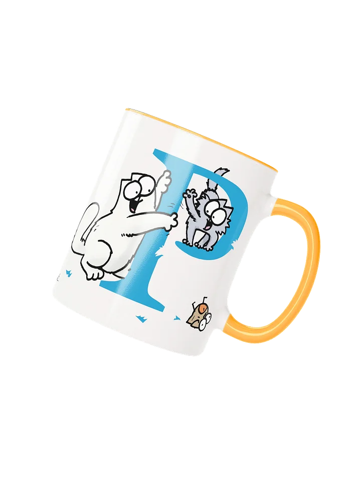 Cat Monogram Mug - P product image (1)