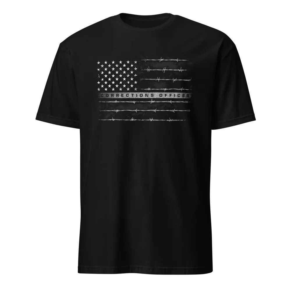 Corrections Officer Barbed Wire Flag product image (1)