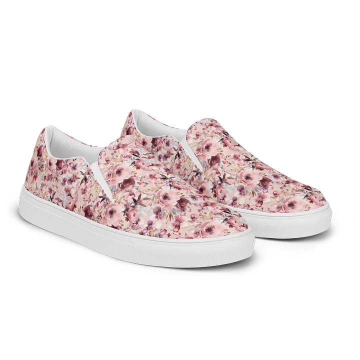 Pink Roses Garden Canvas Shoes product image (2)