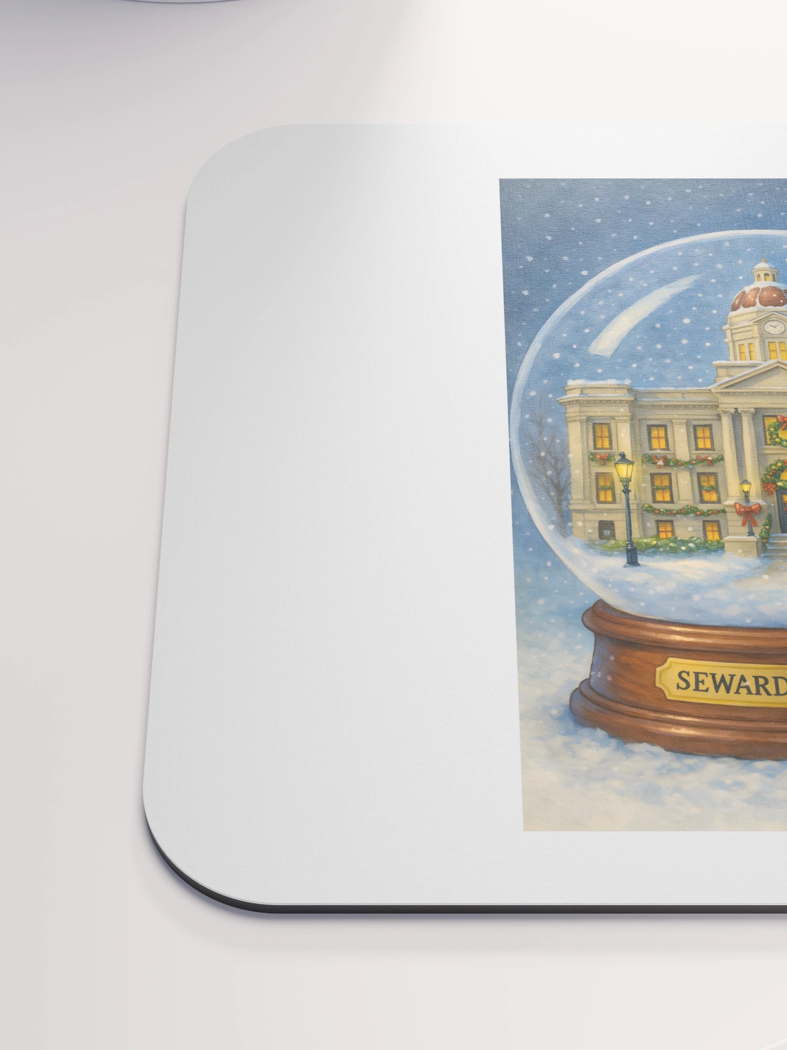Seward Courthouse Snow Globe Mouse Pad product image (6)