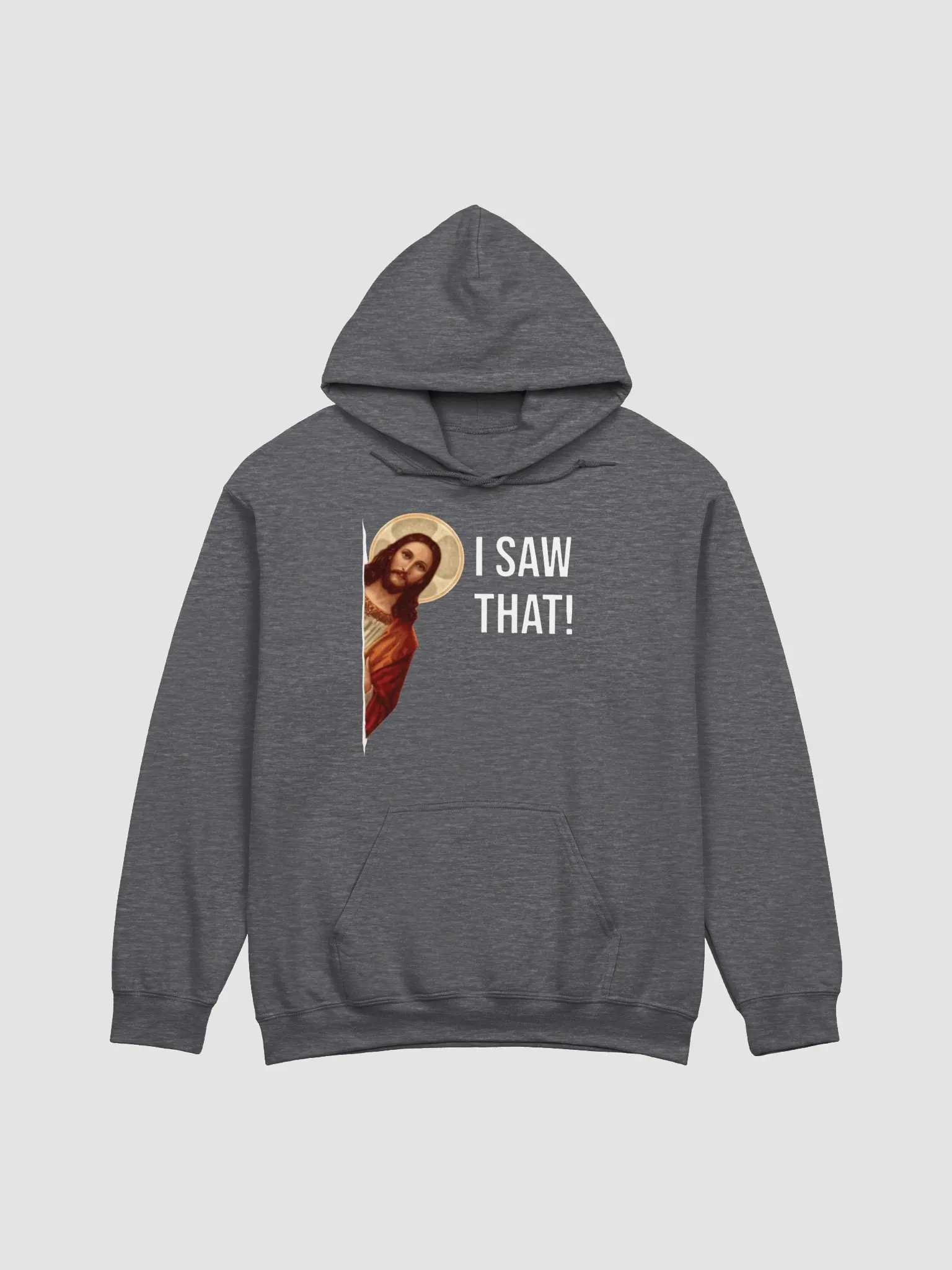 Saintly Surveillance: Jesus Sees All Hoodie product image (2)