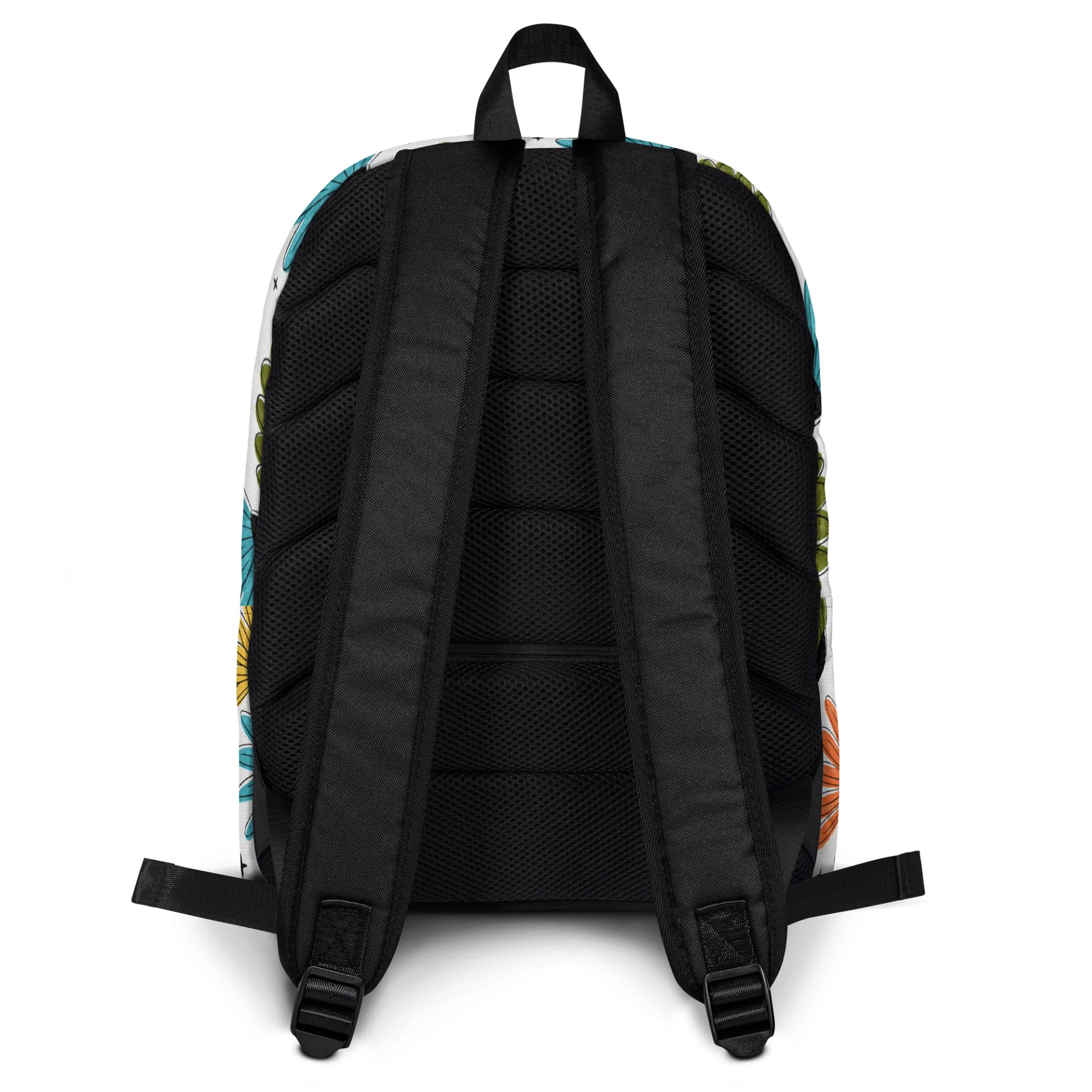 Retro Halftone Coneflowers Backpack product image (2)