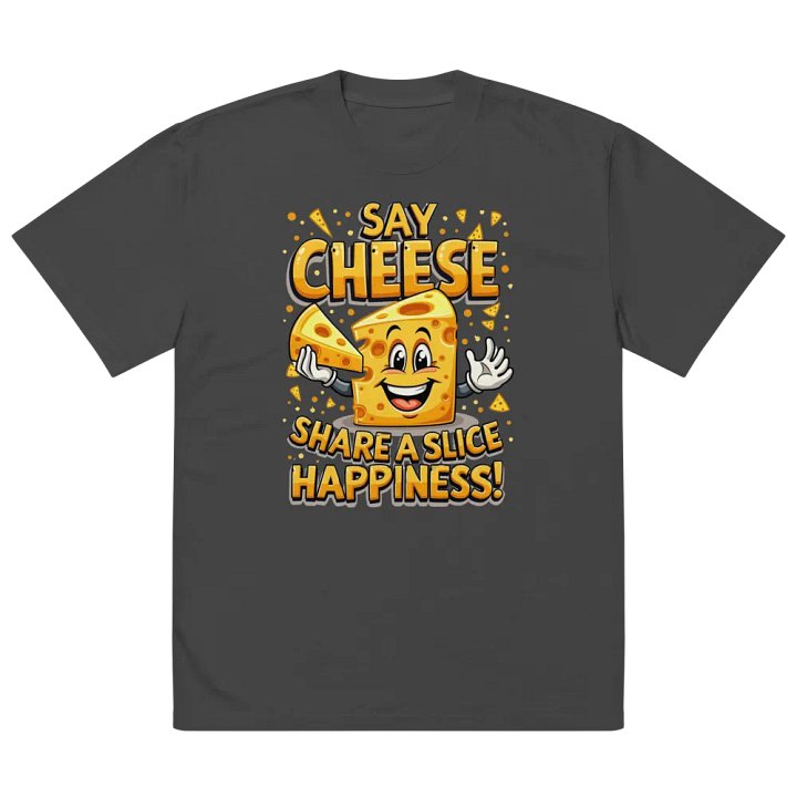 Say Cheese Share A Slice Happiness Oversized T-Shirt product image (5)